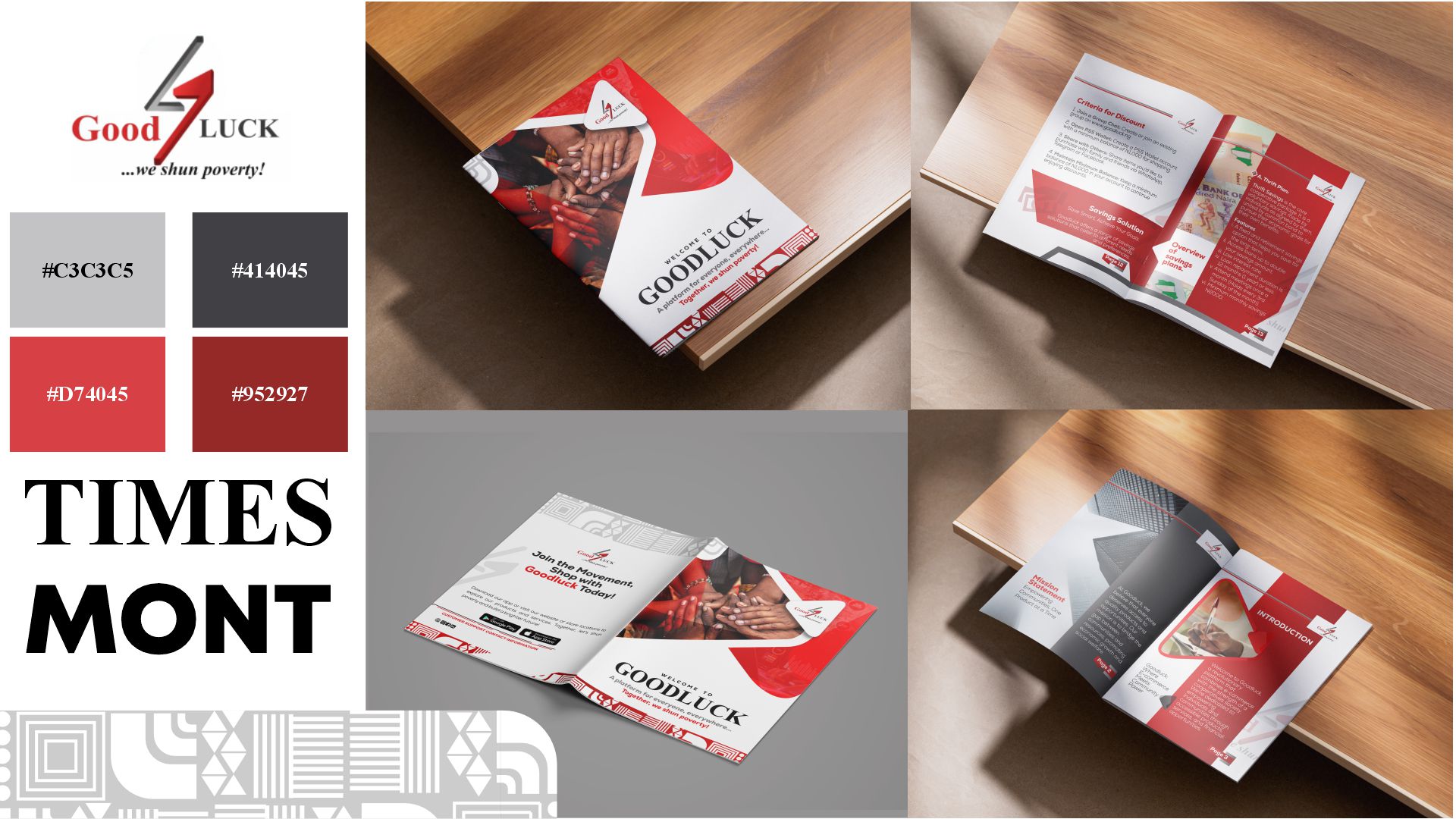 Goodluck Coop brochure design for microfinance company